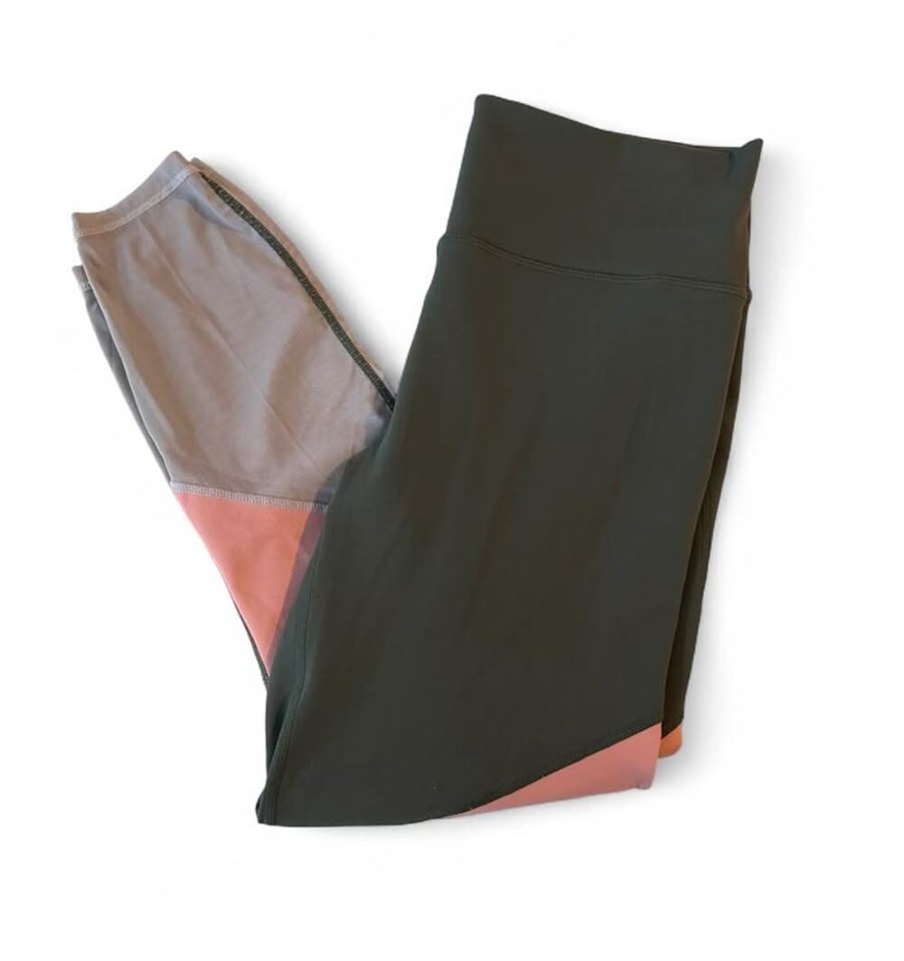 Womens Fabletics Colorblock Leggings Size Large